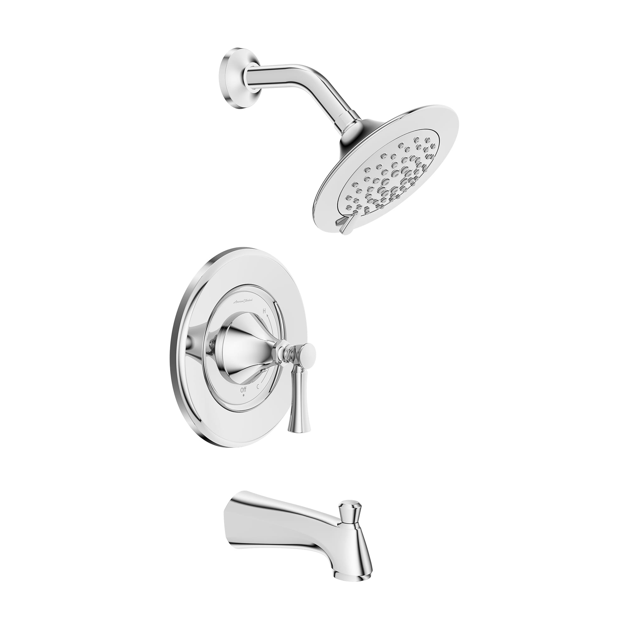 Chancellor 1.8 GPM Tub and Shower Trim Kit with Ceramic Disc Valve Cartridge and Lever Handle